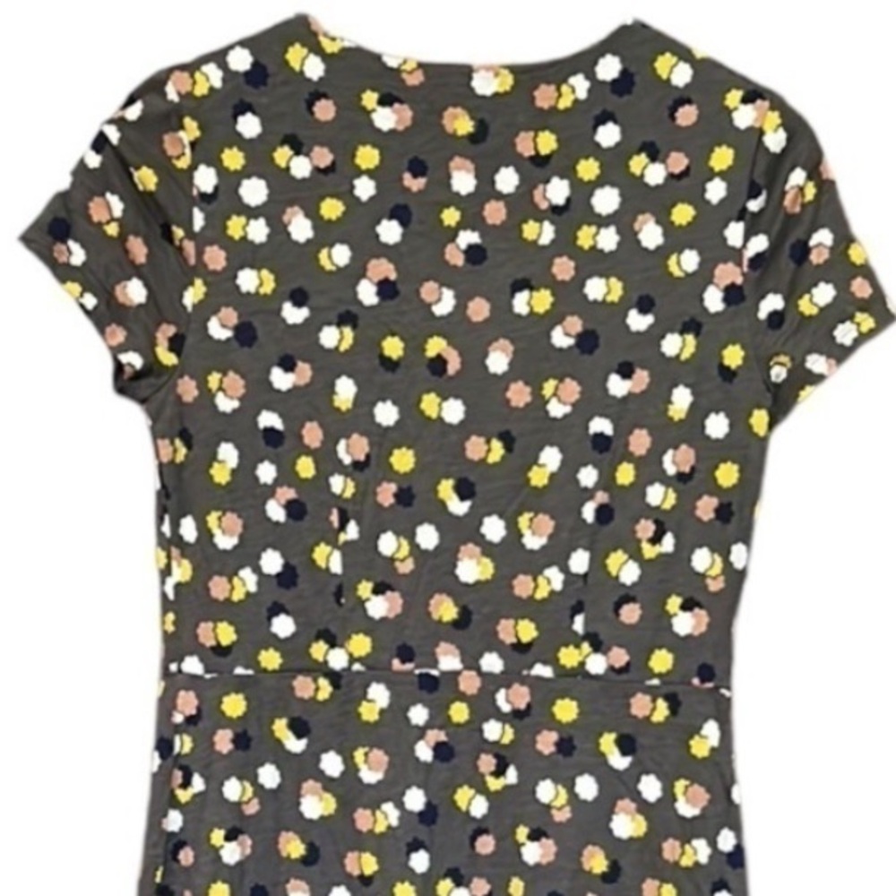 Boden Emory Jersey Short Sleeve Dress in Pewter Fallen Blossom Size 6 - Picture 8 of 11